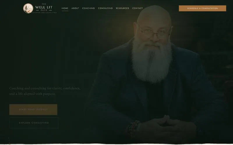 The Well-Lit Path website homepage